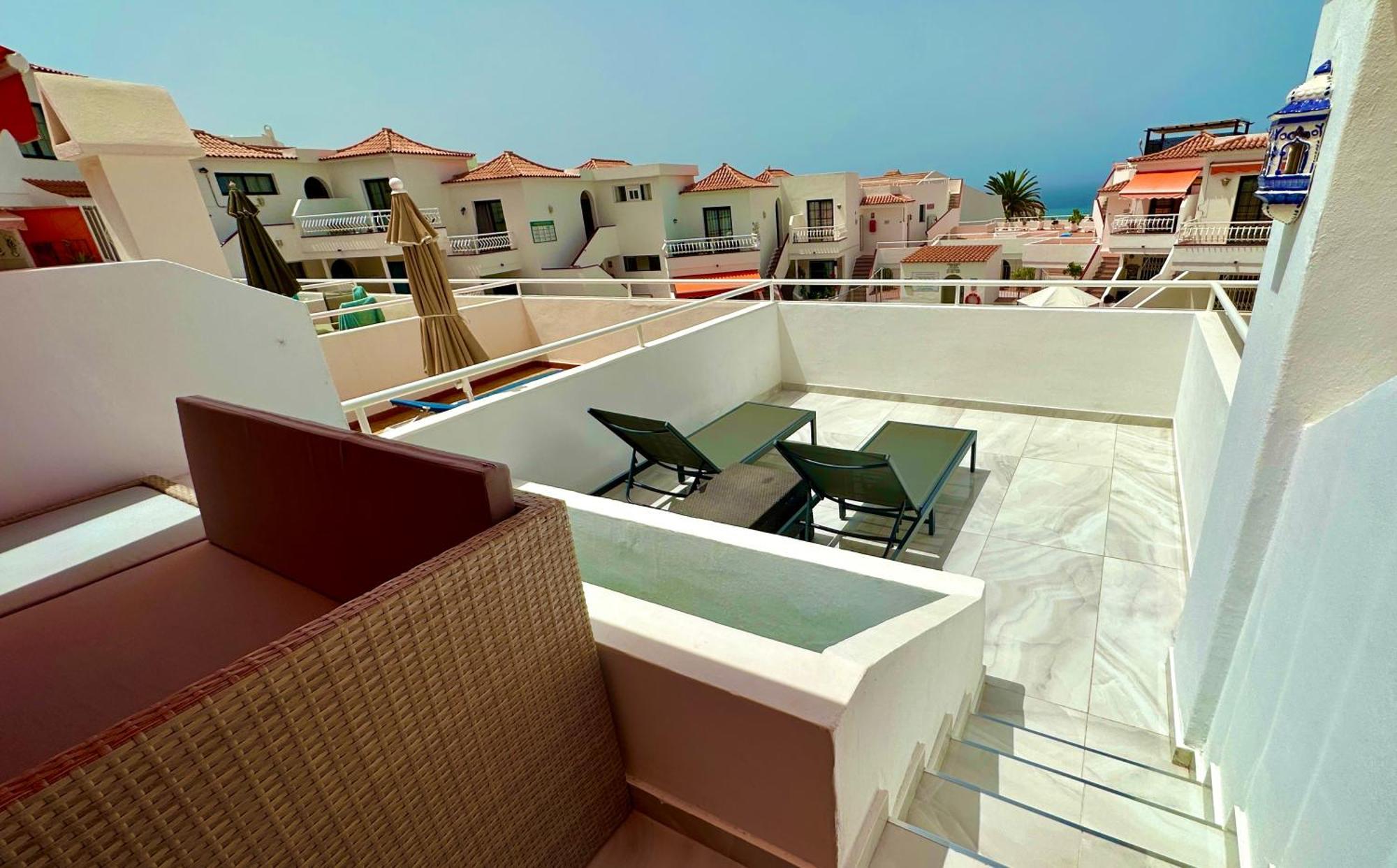 Apartament Luxury Diamond - Ocean View, Big Terraces, Air Con, Wifi Los Cristianos  Zewnętrze zdjęcie