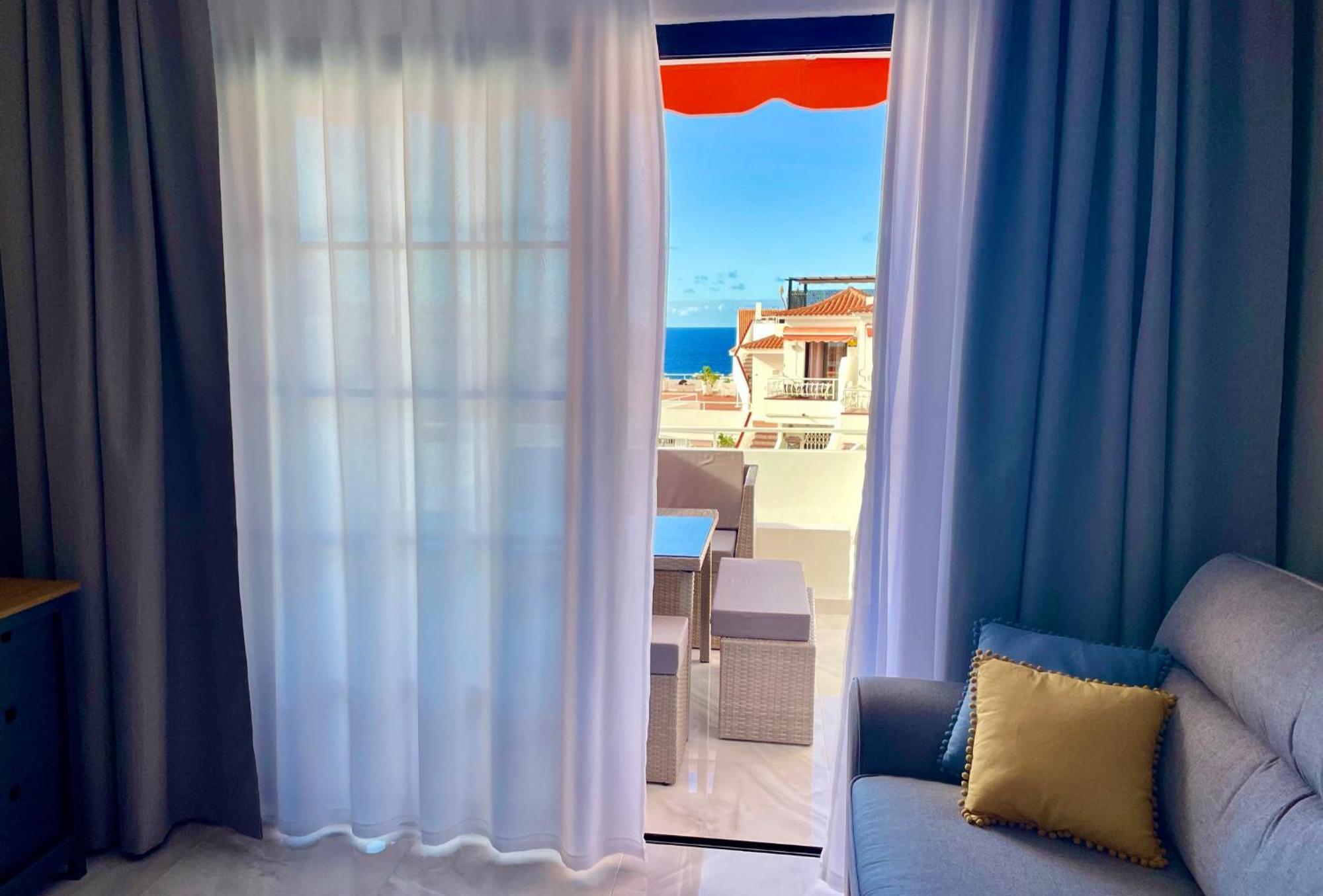 Apartament Luxury Diamond - Ocean View, Big Terraces, Air Con, Wifi Los Cristianos  Zewnętrze zdjęcie