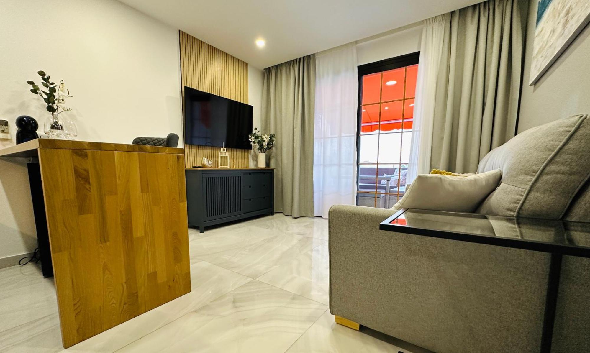 Apartament Luxury Diamond - Ocean View, Big Terraces, Air Con, Wifi Los Cristianos  Zewnętrze zdjęcie